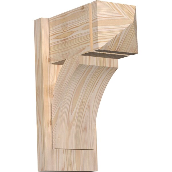 Ekena Millwork Thorton Arts & Crafts Smooth Outlooker, Douglas Fir, 7 1/2"W x 14"D x 18"H OUT08X14X18THR03SDF - main